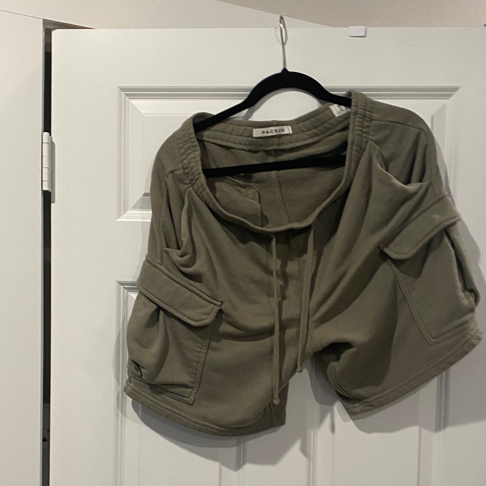 PacSun Olive Green Cargo Shorts